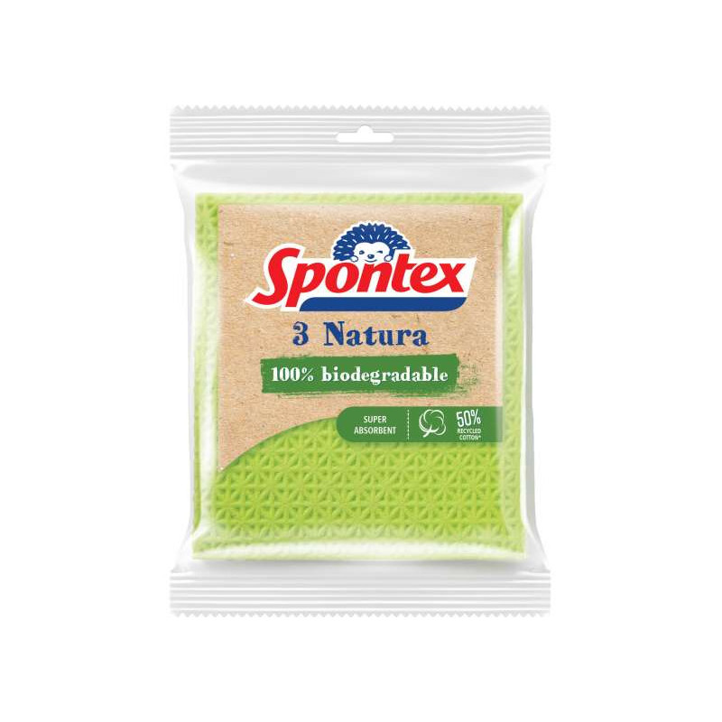 Ścierki gąbczaste Natura (3szt) SPONTEX 97042394/97042158