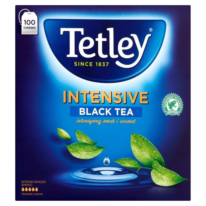 Herbata TETLEY INTENSIVE (100 torebek *2g) czarna
