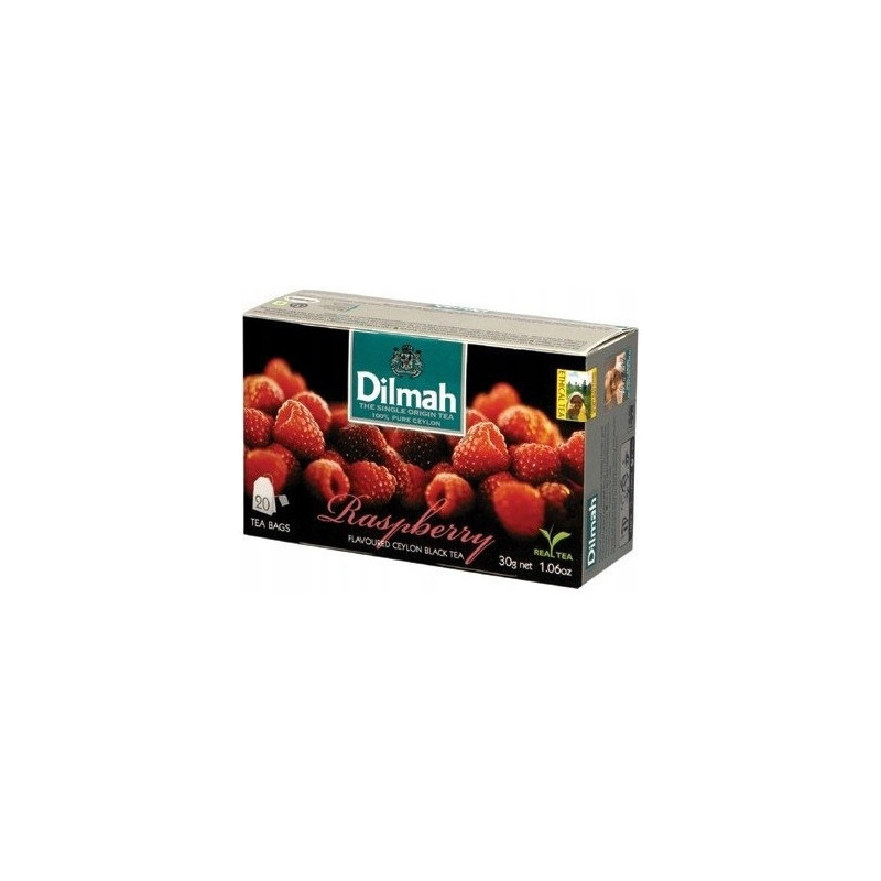 Herbata DILMAH (20 torebek) czarna z aromatem Maliny