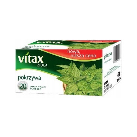 Herbata VITAX Zioła (20 torebek x 1,5g) Pokrzywa bez zawieszki