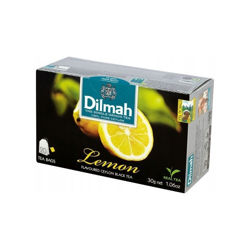 Herbata DILMAH (20 torebek) czarna z aromatem Cytryna