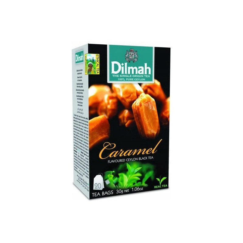 Herbata DILMAH (20 torebek) czarna z aromatem Karmel
