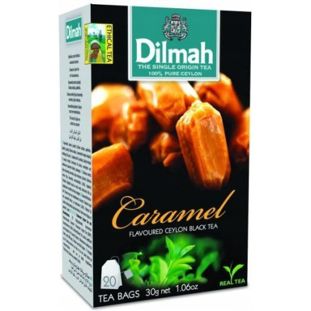 Herbata DILMAH (20 torebek) czarna z aromatem Karmel