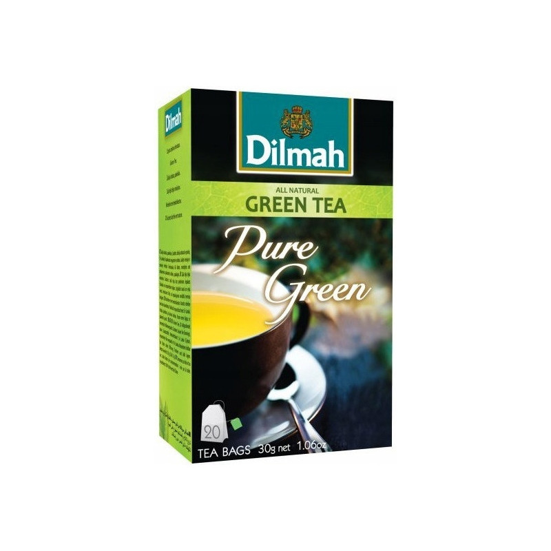 Herbata DILMAH (20 torebek) zielona Pure Green ekspresowa