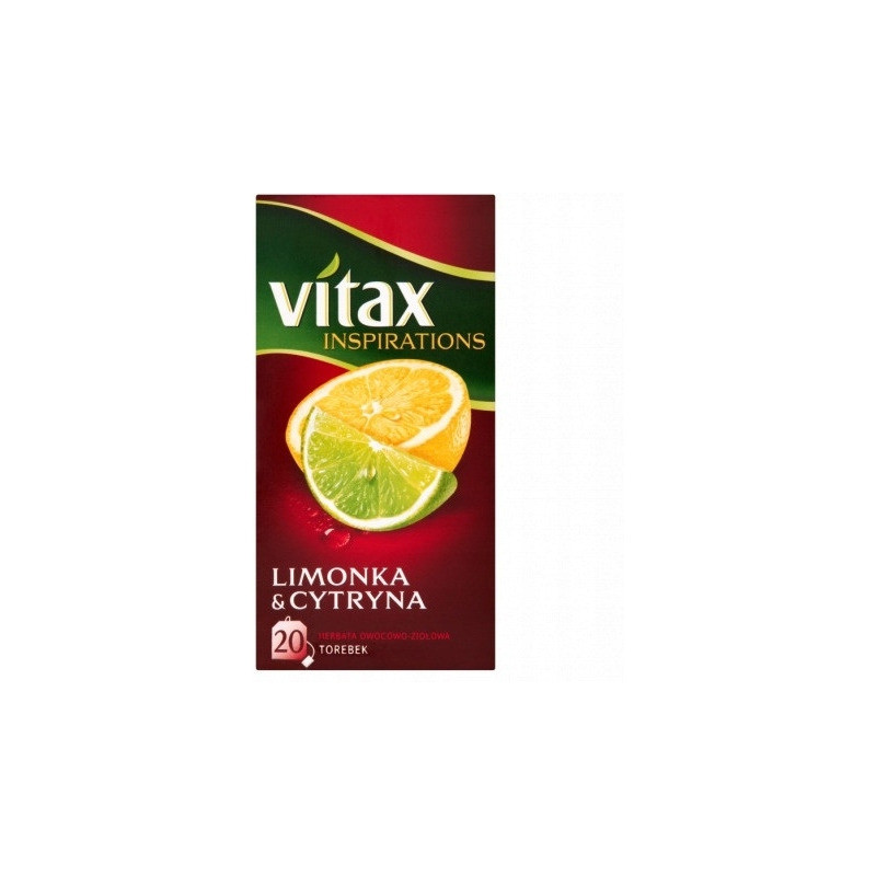 Herbata VITAX INSPIRATIONS (20 torebek*2g) Limonka & Cytryna zawieszka