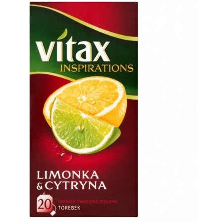 Herbata VITAX INSPIRATIONS (20 torebek*2g) Limonka & Cytryna zawieszka