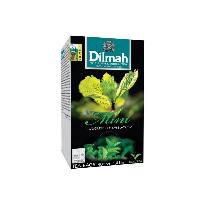 Herbata DILMAH (20 torebek) czarna z aromatem mięty 30 g