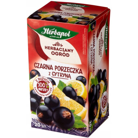 Herbata HERBAPOL owocowo-ziołowa (20 tb) Czarna Porzeczka z cytryną 54g