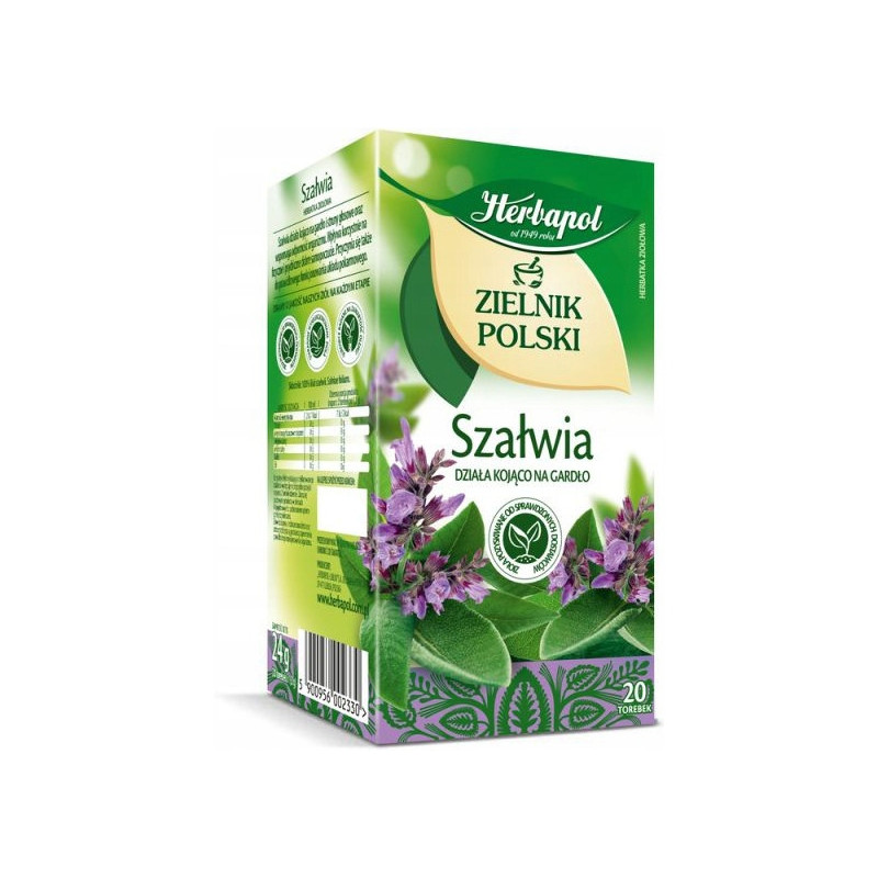 Herbata HERBAPOL ZIELNIK POLSKI (20 torebek) szałwia