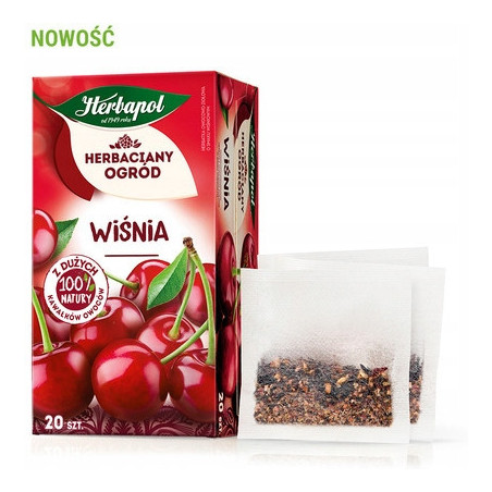 Herbata HERBAPOL owocowo-ziołowa (20 tb) Wiśnia HERBACIANY OGRÓD