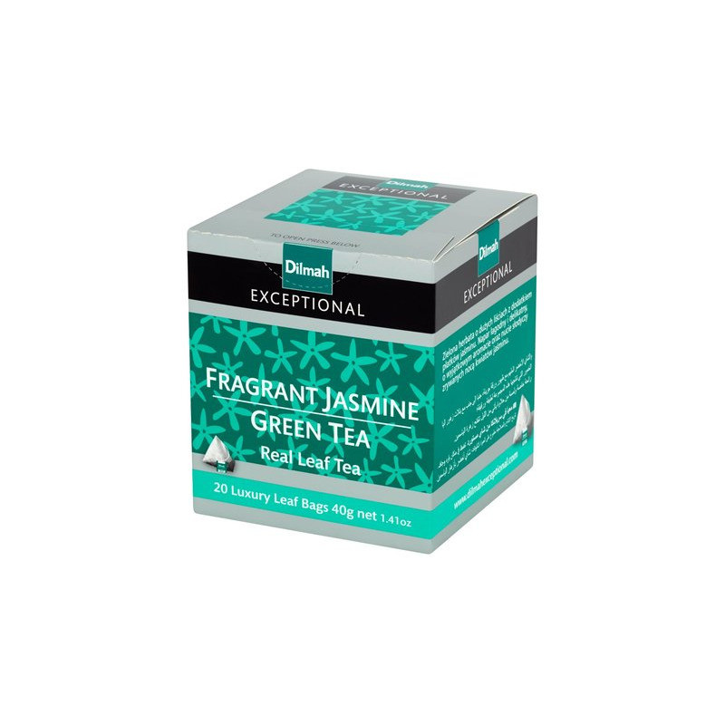 Herbata DILMAH Exceptional (20 torebek*2g) zielona z kwiatami jaśminu