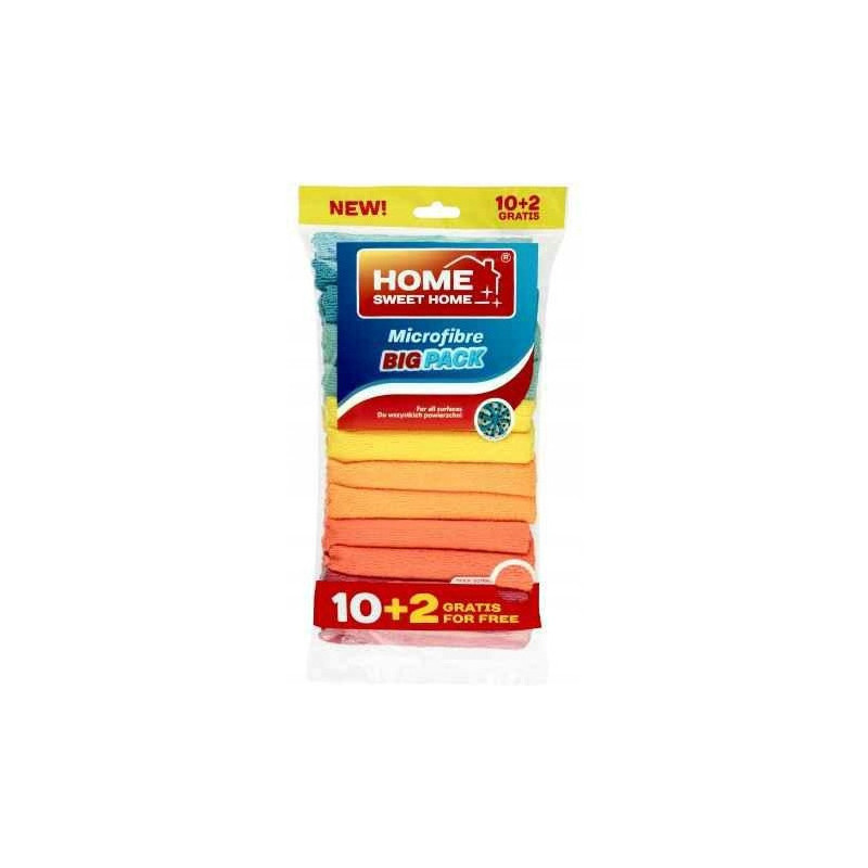 Ściereczki MICROFIBRA (10+2sztuki) Home Sweet Home 400000020