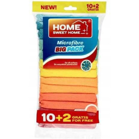 Ściereczki MICROFIBRA (10+2sztuki) Home Sweet Home 400000020