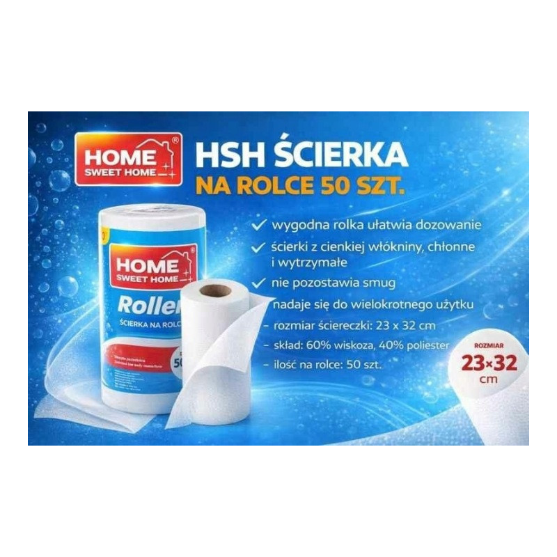 Ściereczka na rolce HSH ROLLER (50 sztuk) 400000026