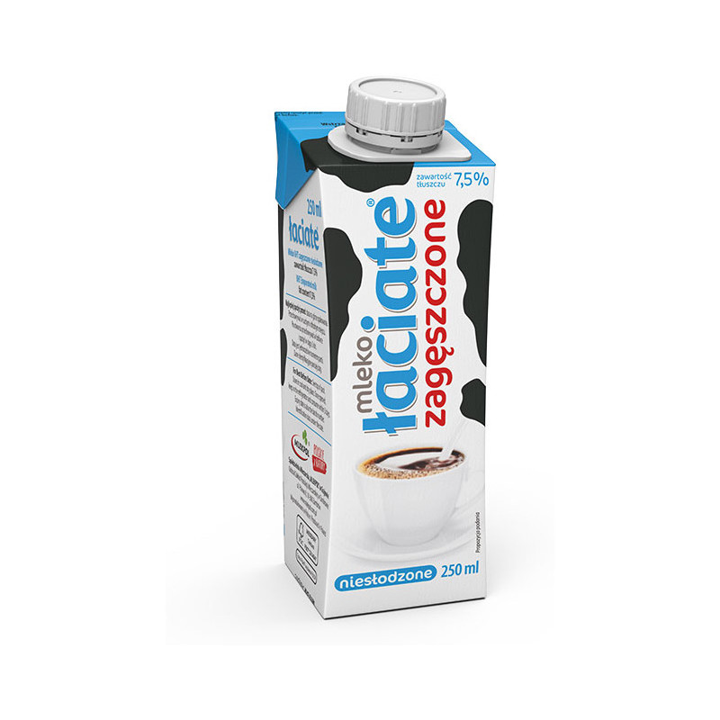 Mleko ŁACIATE UHT 250ml zagęszczone niesłodzone