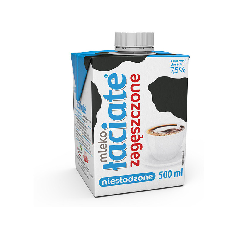 Mleko ŁACIATE UHT 500ml zagęszczone niesłodzone