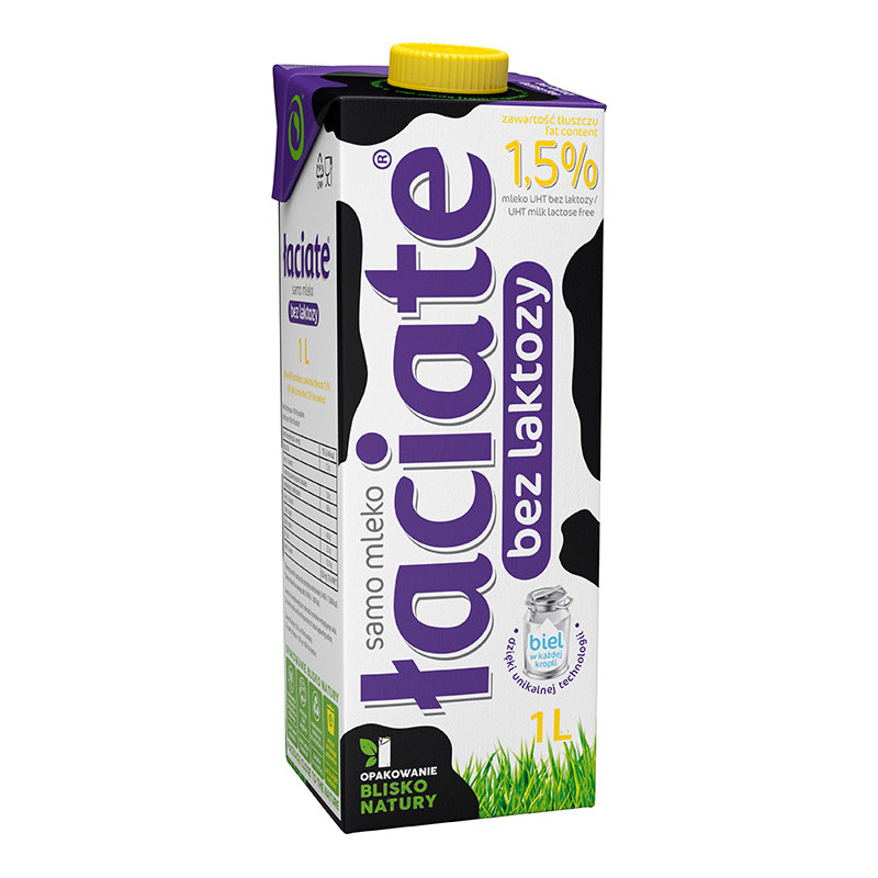 Mleko ŁACIATE UHT 1,5% 1l bez laktozy