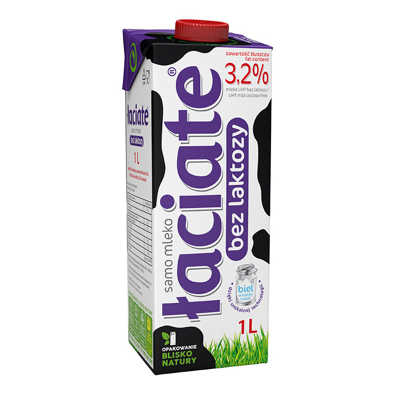 Mleko ŁACIATE UHT 3,2% 1l bez laktozy