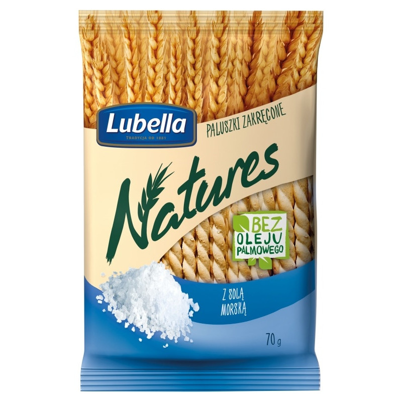 Paluszki LUBELLA 70g NATURES solone (sól morska)