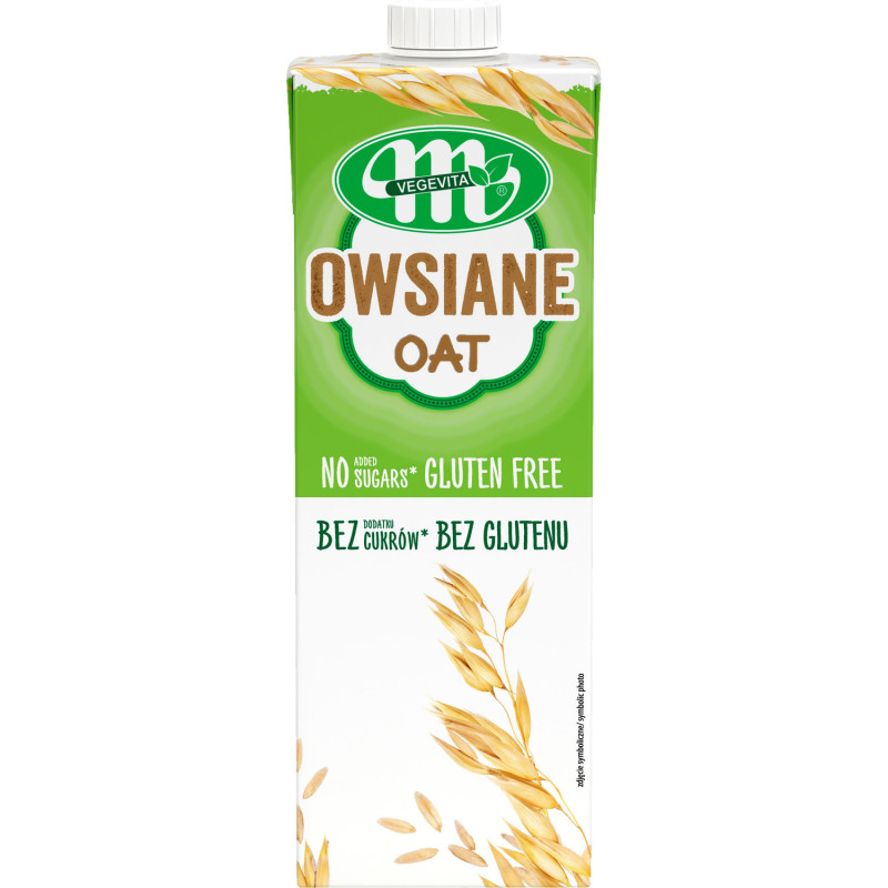 Napój MLEKOVITA VEGEVITA 1L Owsiany bez cukru, bez glutenu