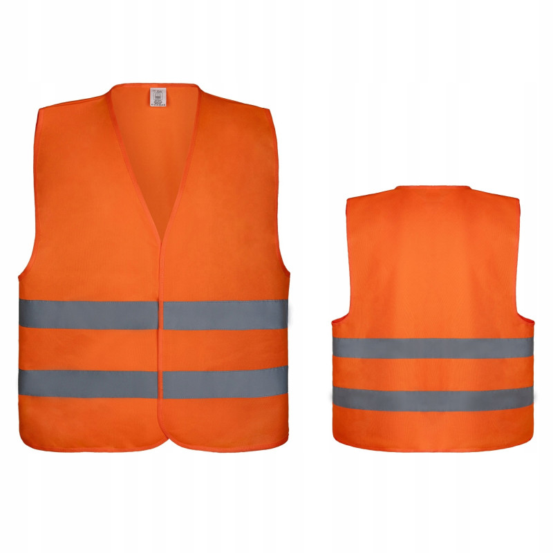 Kamizelka ostrzegawcza pomarańczowa r.XXXL (58x67cm) BULK