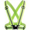 Szelki ostrzegawcze/odblaskowe zielone elastyczne BULK