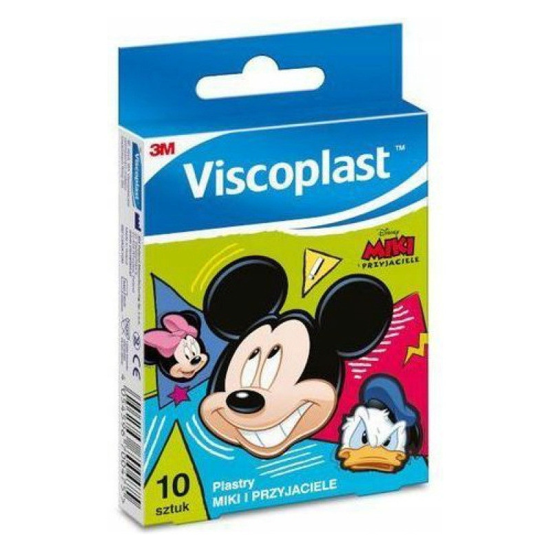 Plastry dla dzieci Miki i przyjaciele VISCOPLAST 72x25mm 10szt UU-010328498 3M