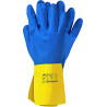 Rękawice REIS DRAGON RBI-VEX gumowe niebiesko-żółte roz.10/XL