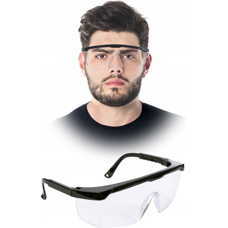 Okulary ochronne REIS FRAMBER przeciwodpryskowe przezroczyste (GOG-FRAMBER TB UNI)