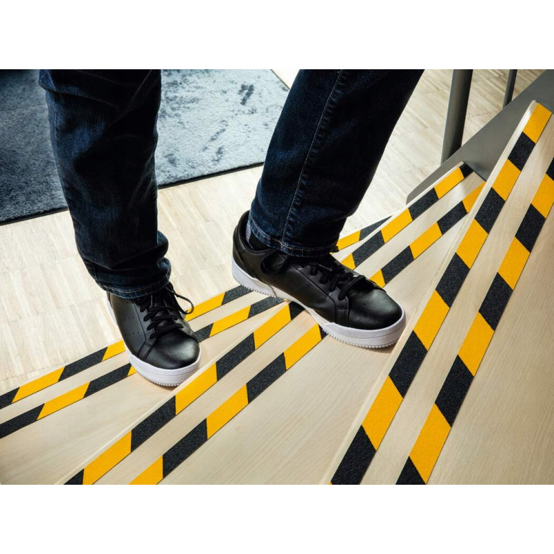 Taśma antypoślizgowa DURALINE GRIP 25mm 15m żółto-czarna 1081130 DURABLE