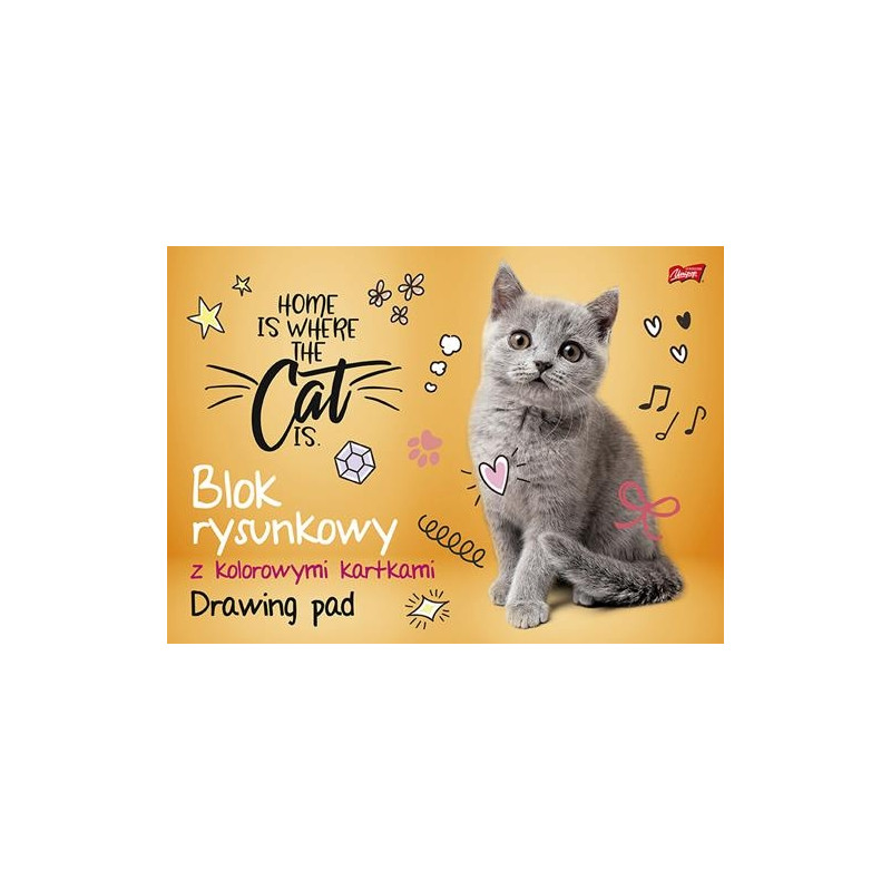 Blok rysunkowy szkolny A3 kolorowy 16 kartek 80g UNIPAP