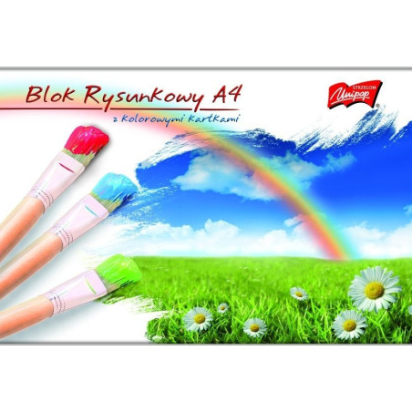 Blok rysunkowy szkolny A4 kolorowy 16 kartek UNIPAP