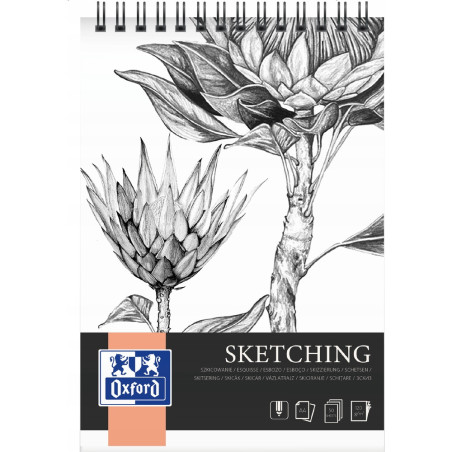Blok artystyczny A4 rysunkowy szkicownik 50 kartek 120g na spirali 400166128 OXFORD
