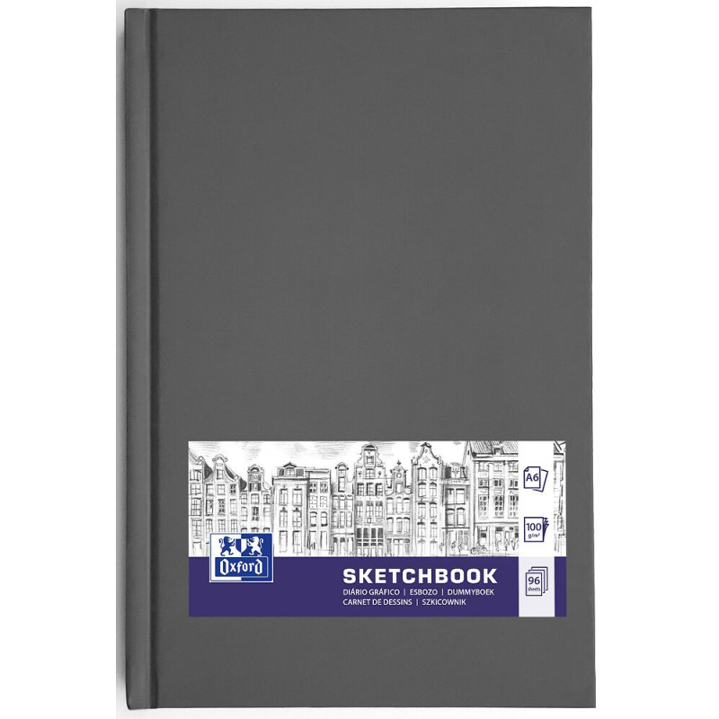 Szkicownik Sketchbook szyty A6 96k 100g mix kolorów 400152625 OXFORD