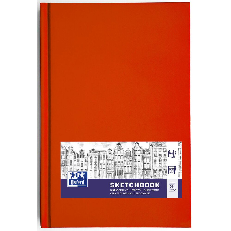 Szkicownik Sketchbook szyty A6 96k 100g mix kolorów 400152625 OXFORD