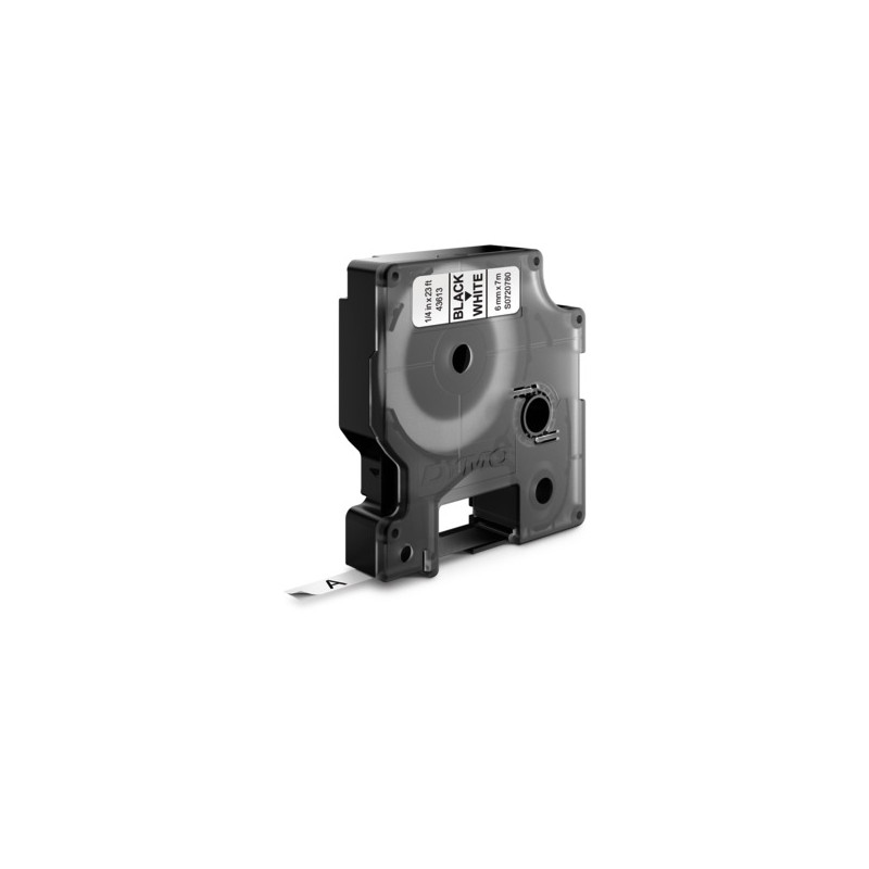Taśma 6mm/7m czarny /biała 43613 DYMO S0720780