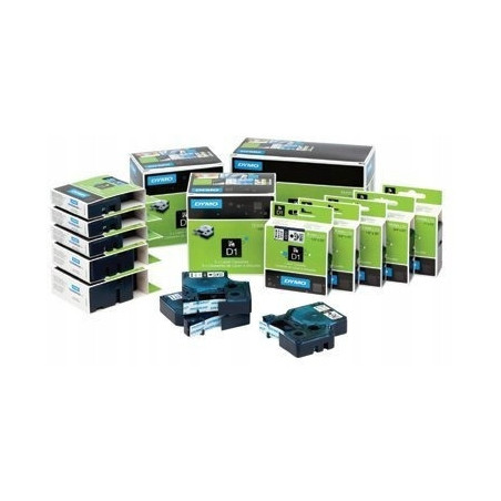 Taśma czarny nadruk na czerwonym 19mm x 7m DYMO S0720870