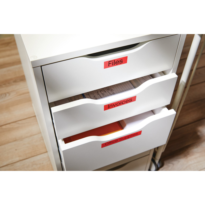 Taśma czarny nadruk na czerwonym 19mm x 7m DYMO S0720870