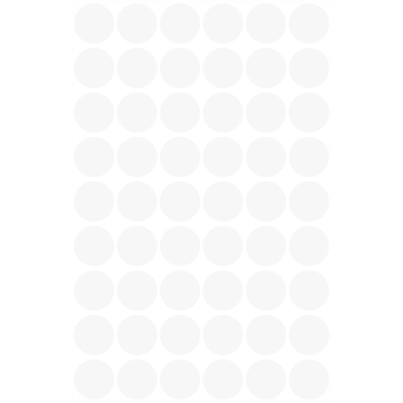 Etykiety kółka Q12mm 3145 białe 270szt AVERY ZWECKFORM