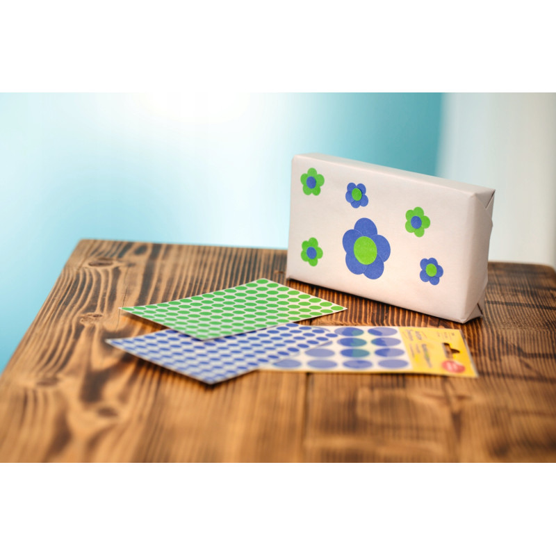 Usuwalne kółka 8mm 416szt./op. niebieskie 3591 AVERY ZWECKFORM