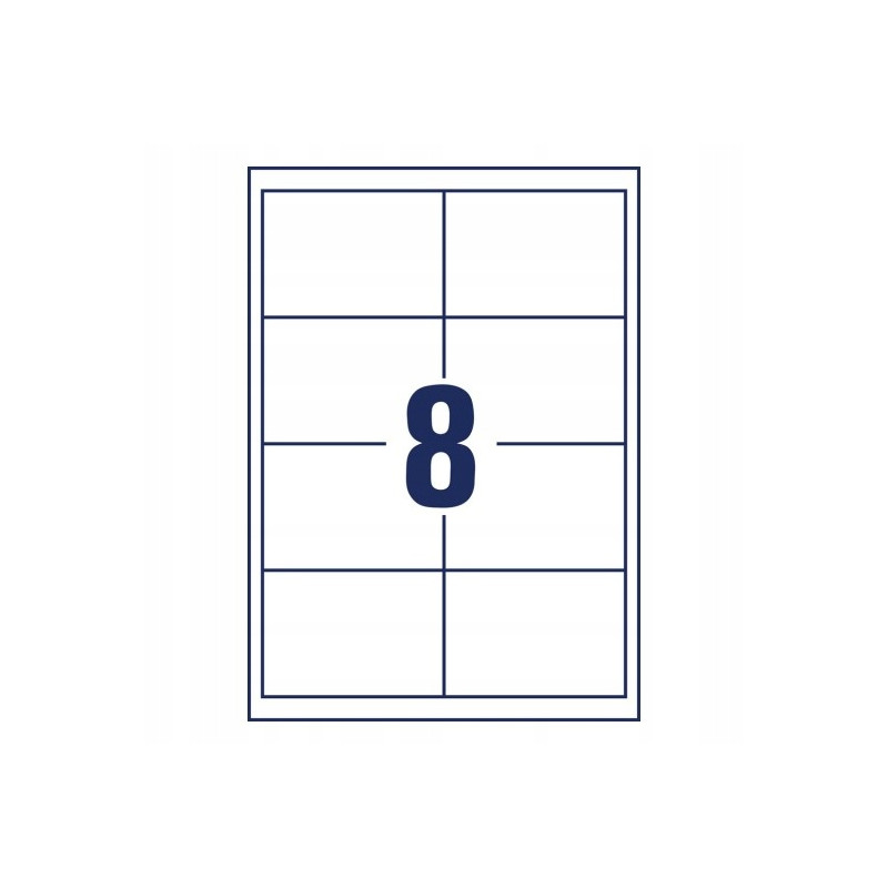 Etykiety A4 białe (30 arkuszy) 97x67,7mm 4782 AVERY ZWECKFORM