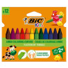 Kredki świecowe 12kol. Plastidecor Triangle 8297733 BIC