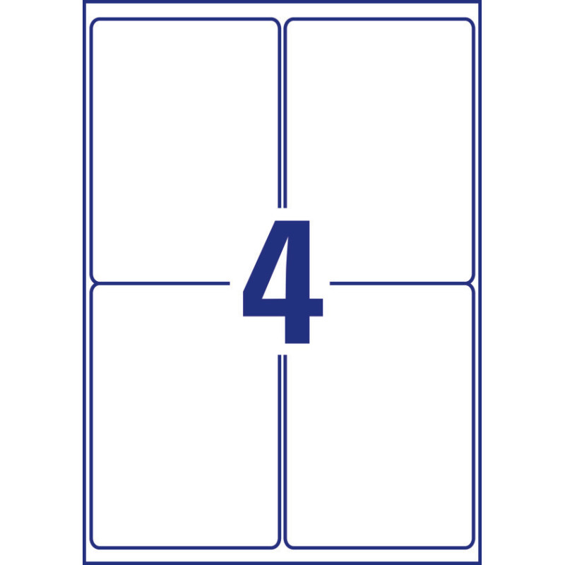 Etykiety A4 białe Heavy Duty 99,1x139mm poliestrowe L4774-20 (20 arkuszy) AVERY ZWECKFORM