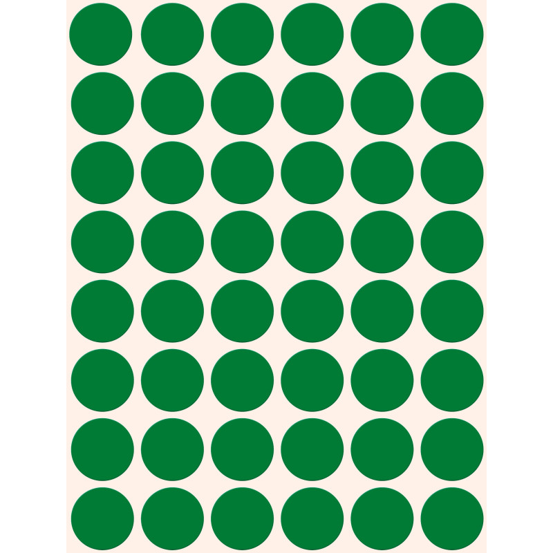 Etykieta kółka Q18mm zielone1056szt. 3376 AVERY ZWECKFORM