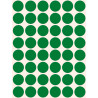 Etykieta kółka Q18mm zielone1056szt. 3376 AVERY ZWECKFORM