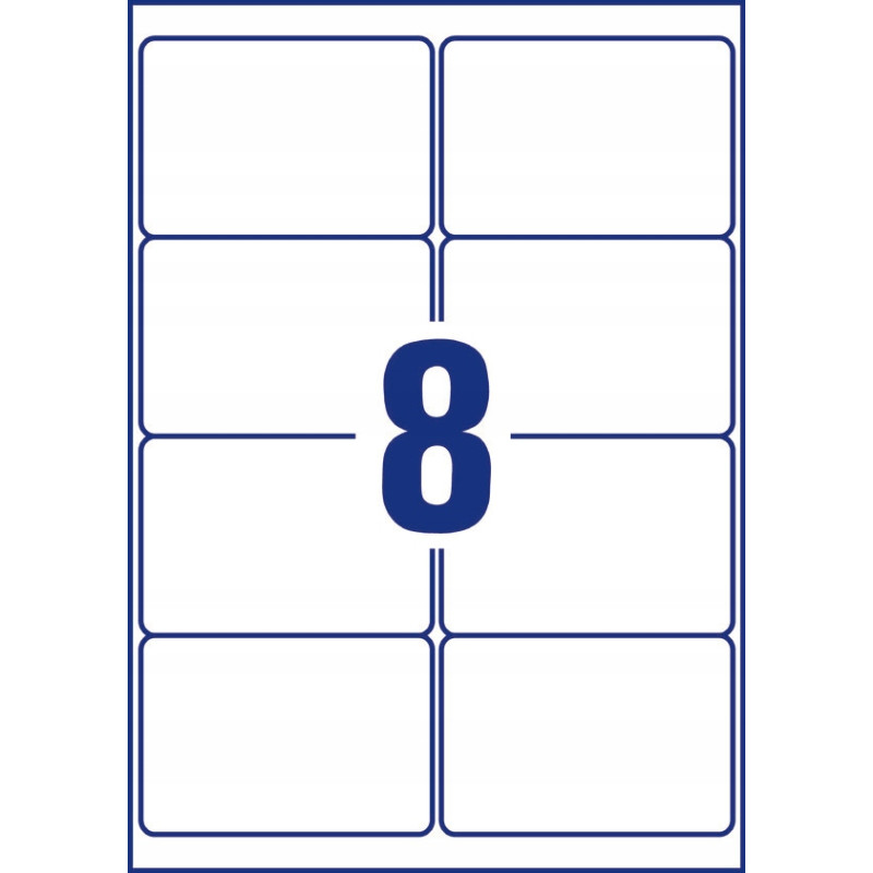 Etykiety foliowe A4 białe (10 arkuszy) 99,1x67,7mm L7914-10 do użytku zewnętrznego AVERY ZWECKFORM