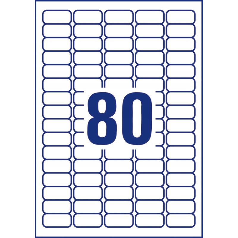 Etykiety A4 białe (25 arkuszy) 35.6x16.9mm L4732REV-25 AVERY ZWECKFORM