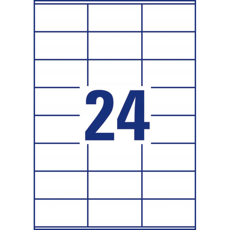 Etykiety A4 białe (100 arkuszy) 70x36mm 3475 AVERY ZWECKFORM