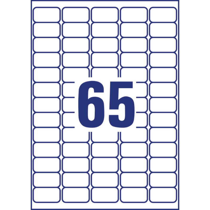 Etykieta ZF 38,1x21,2mm biała (25ark) L7971-25 AVERY ZWECKFORM
