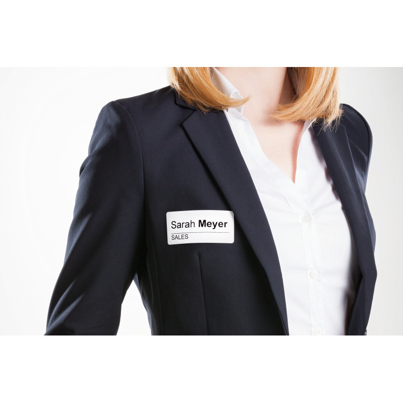 Identyfikatory imienne w rolce 200 etyk. 41 x 89 mm, usuwalne, białe AS0722560 Avery Zweckform